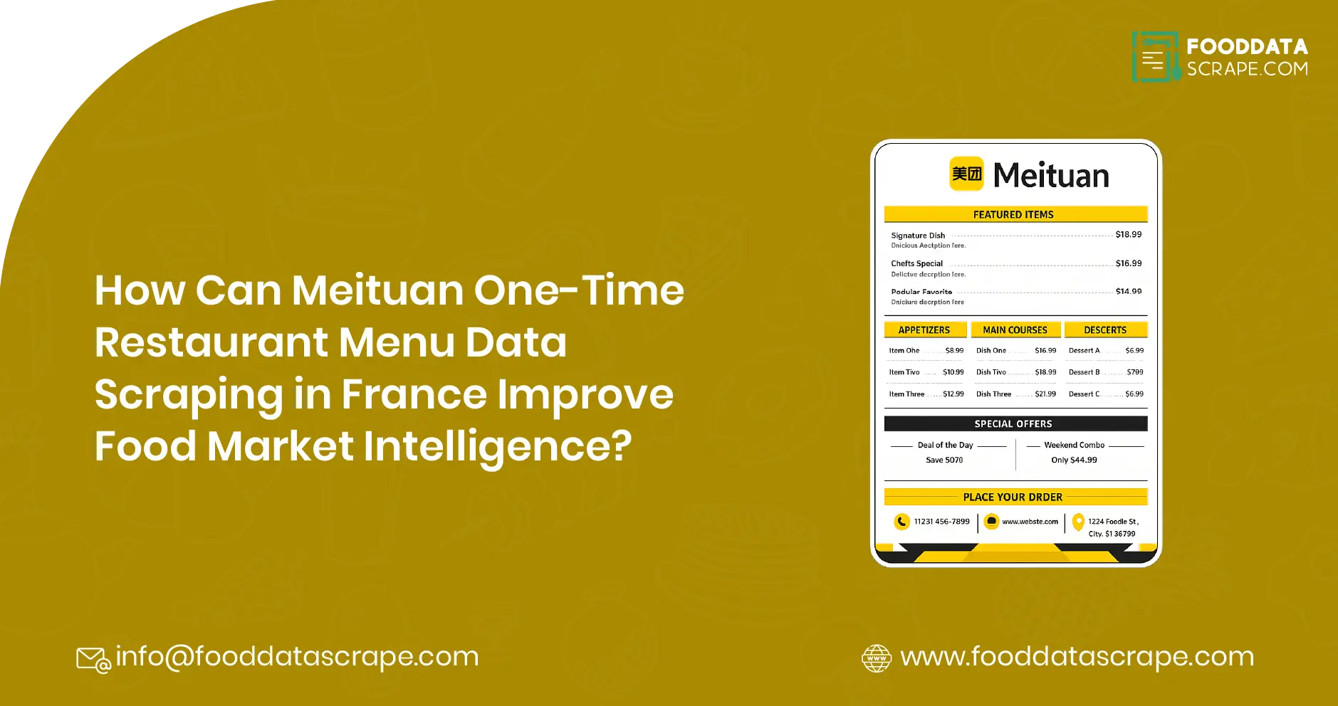 Meituan Restaurant Menu Data Scraping France
